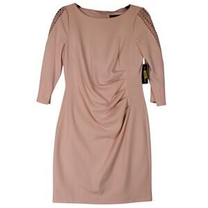 Jessica Howard Women's‎ Pink Size 8 Knee Length Dress 3/4 Sleeve NWT